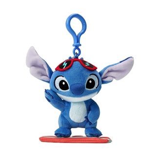 Stitch plyslegetøj med nøglering til hængepynt - H 11 cm